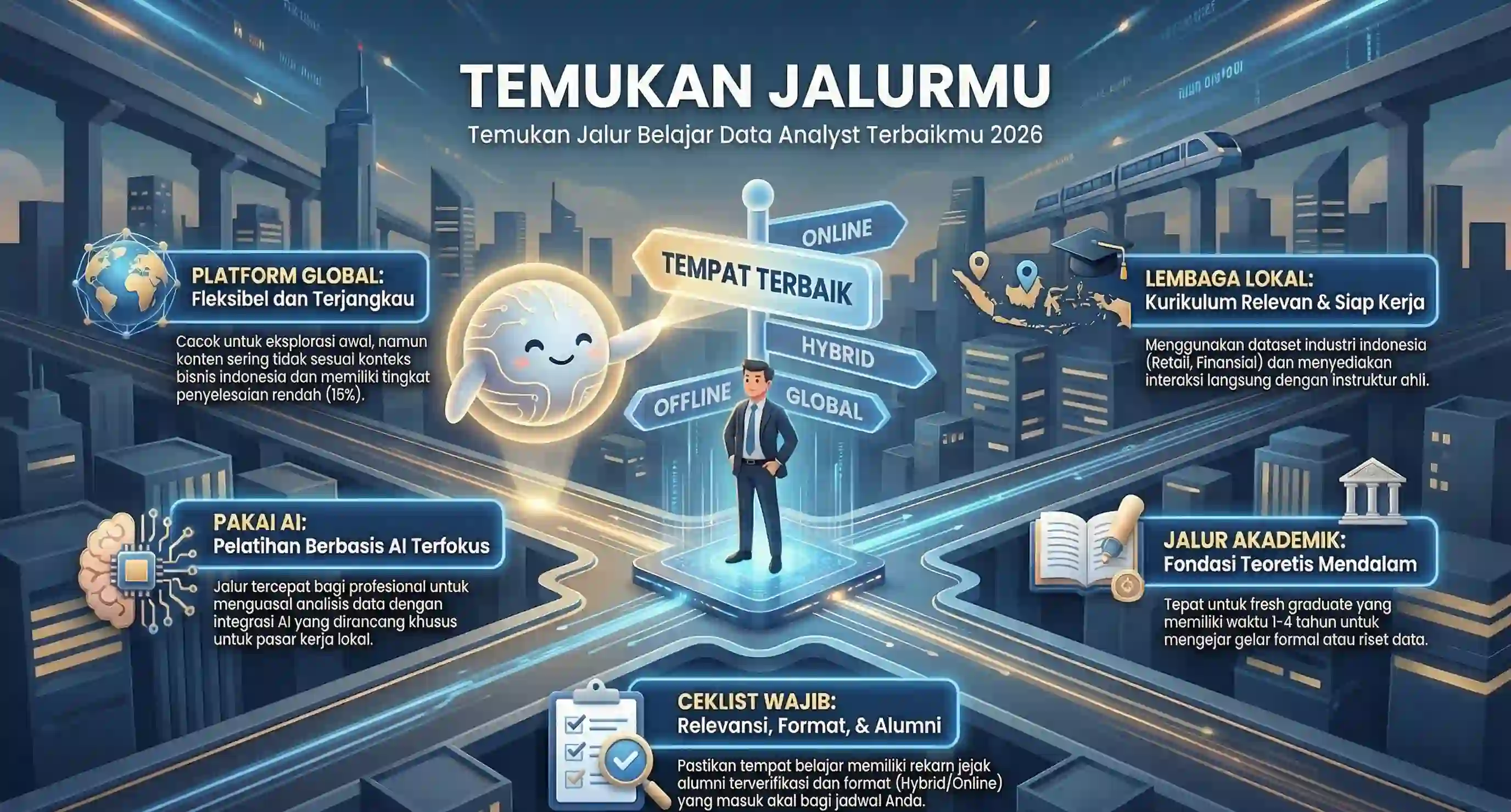 Tempat Belajar Data Analyst Terbaik di Indonesia 2026